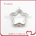 flower shape gold jewelry with crystal